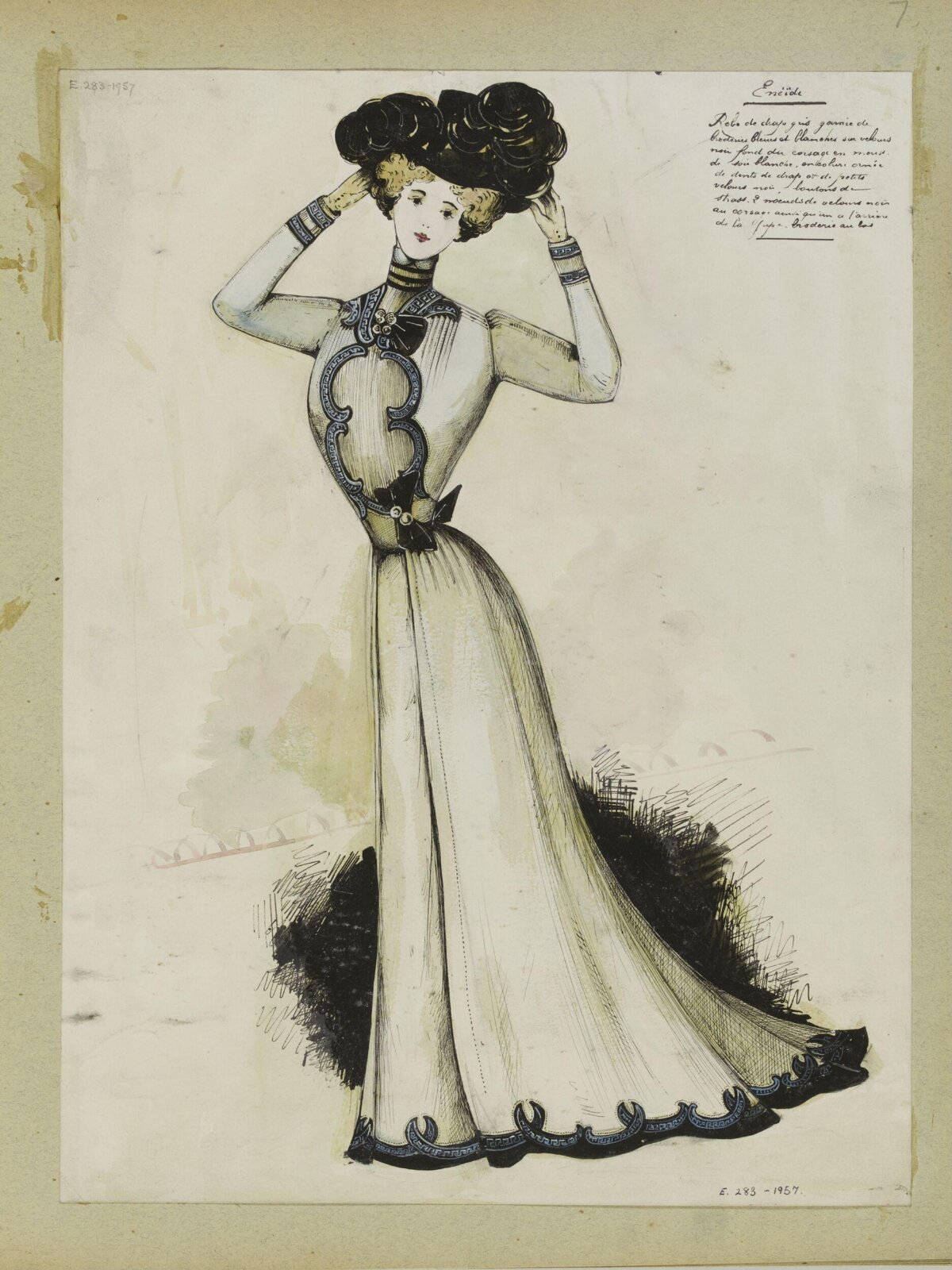 Vintage French Fashion Illustration