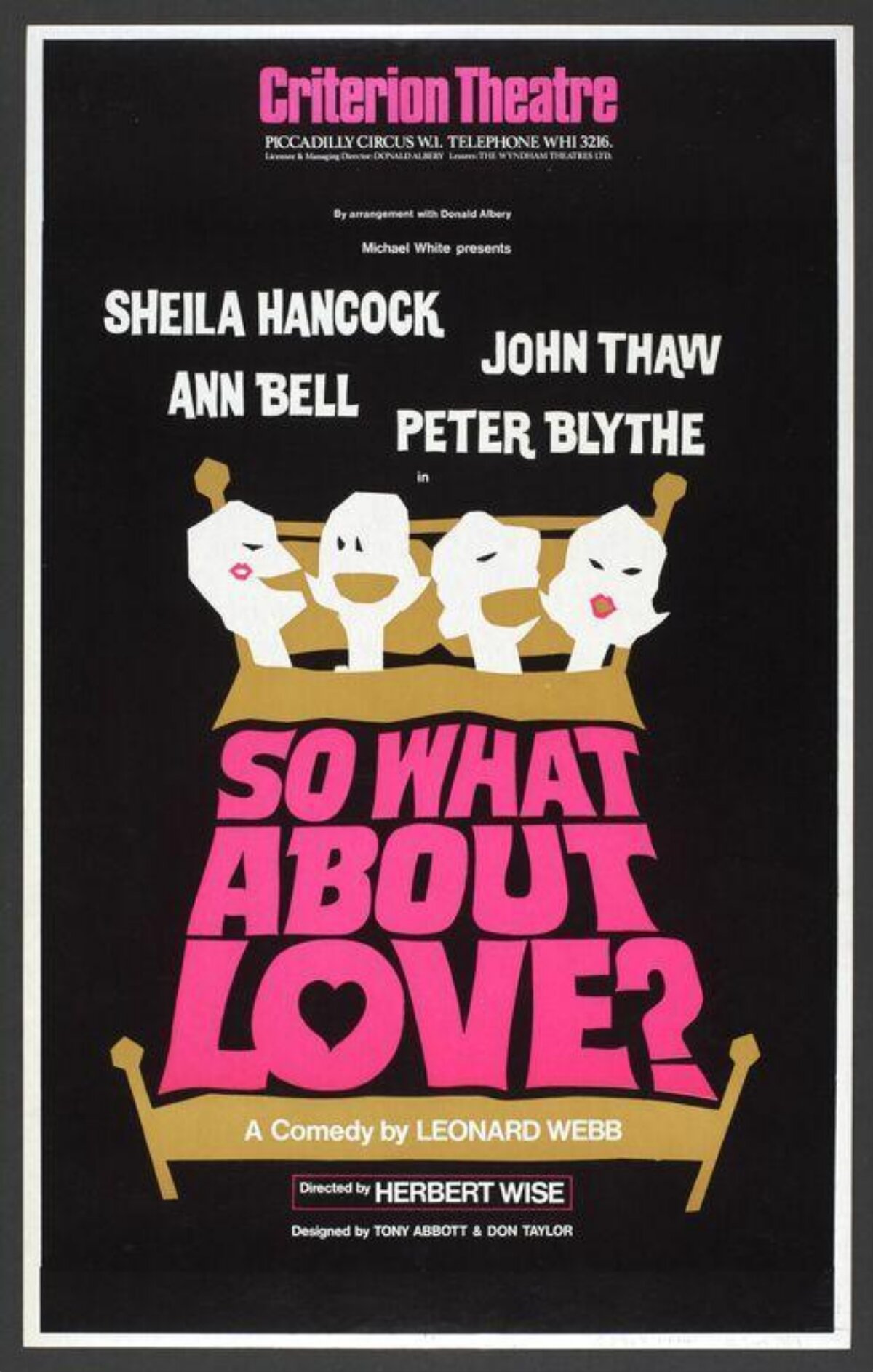 So What About Love? Theatre Poster