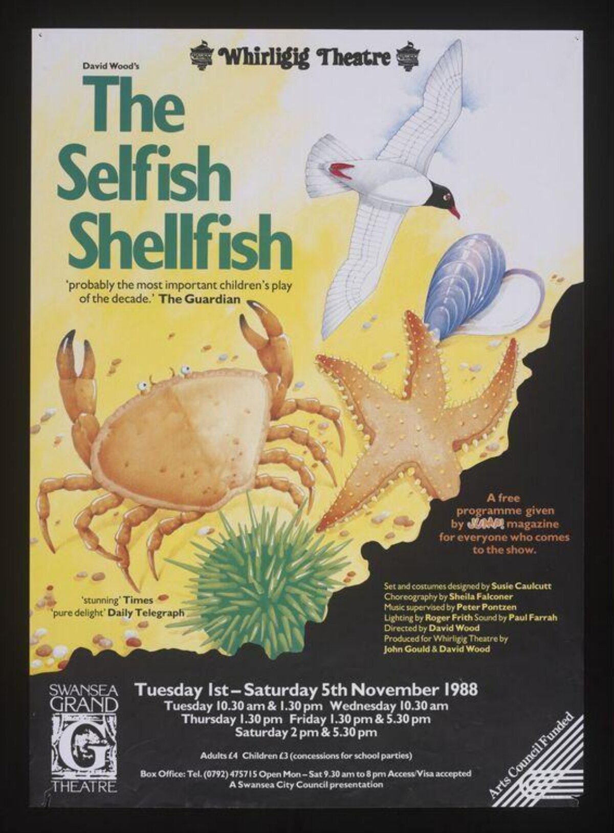 The Selfish Shellfish Theatre Play Poster