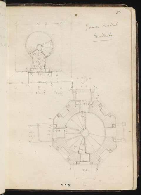 Hand-drawn Architectural Plan Sketches