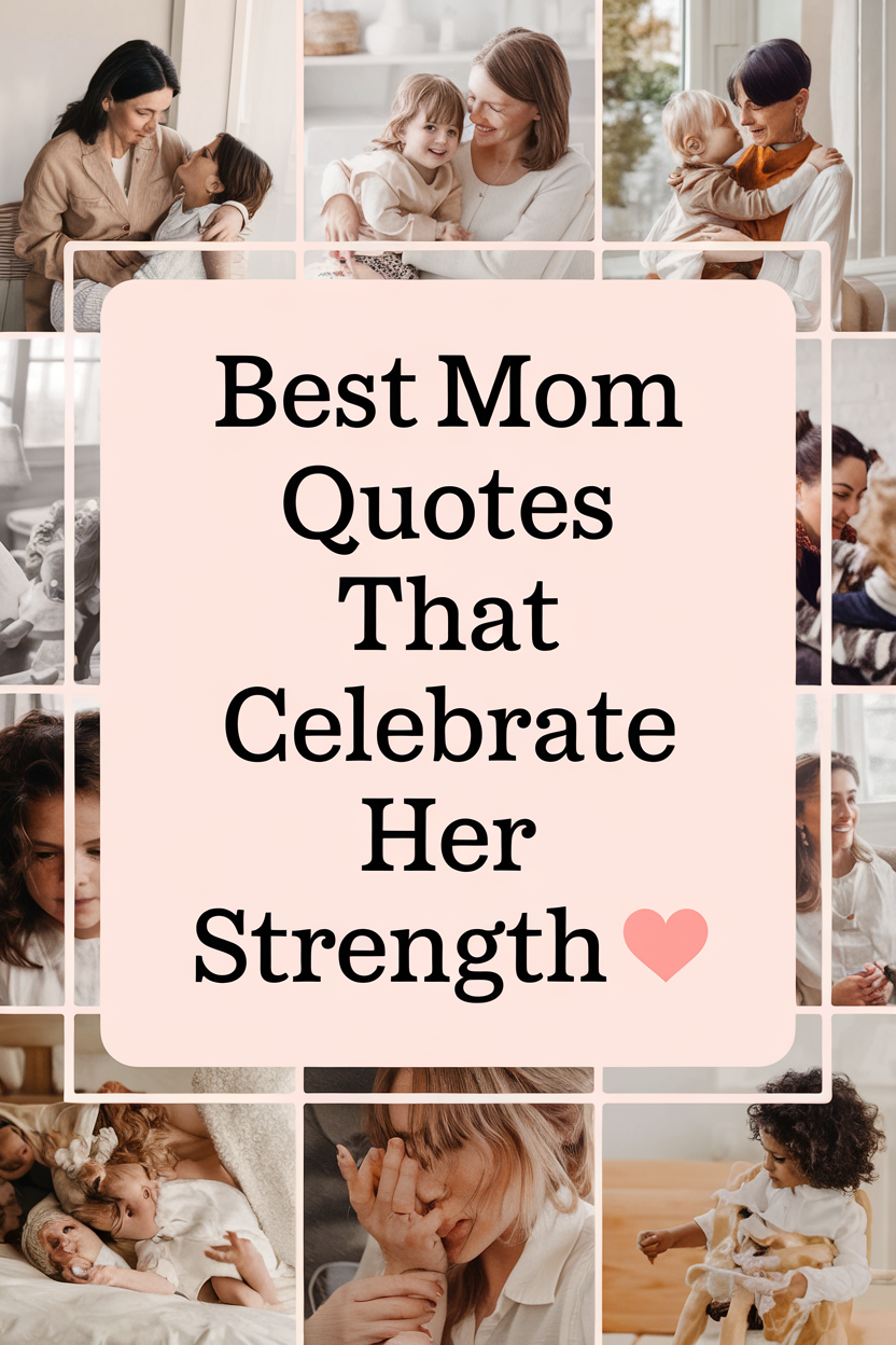 Best Mom Quotes Celebrating Mother's Strength