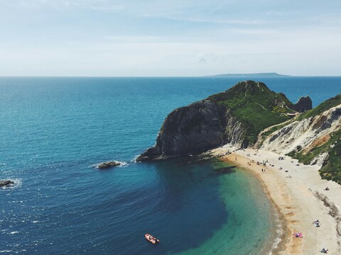 Coastal Cove Beach Aerial View