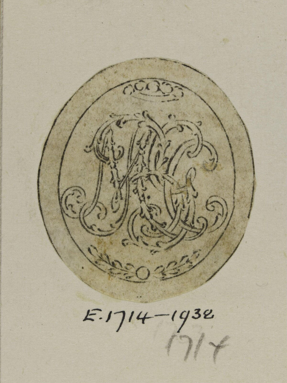 Circular Interwoven Monogram Sketch
