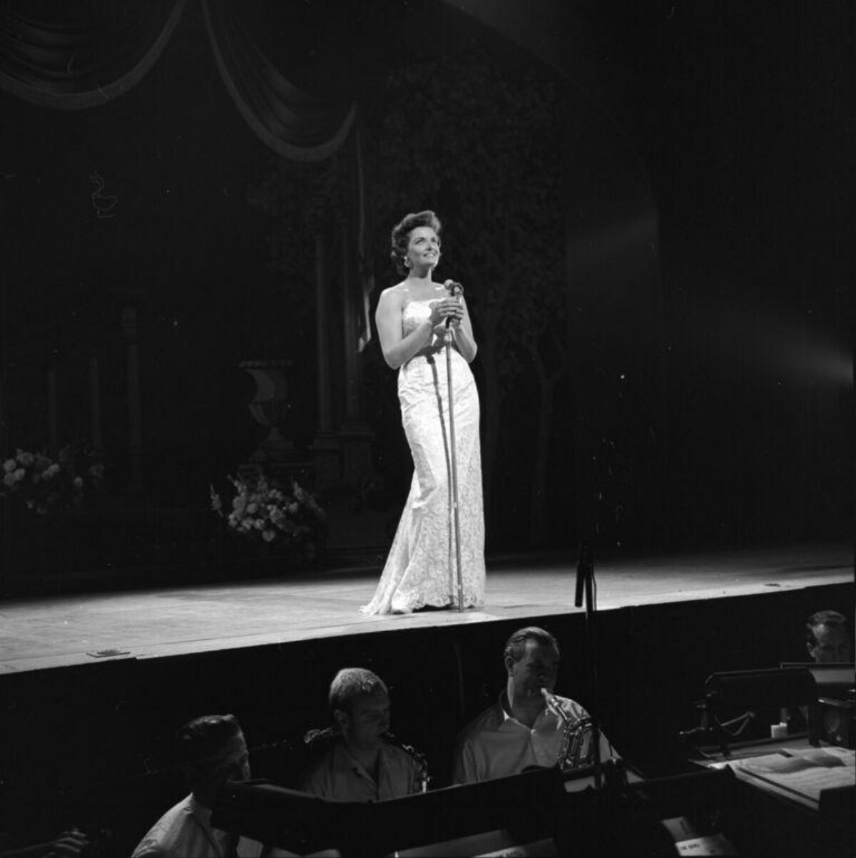 Female Singer Performing on Stage