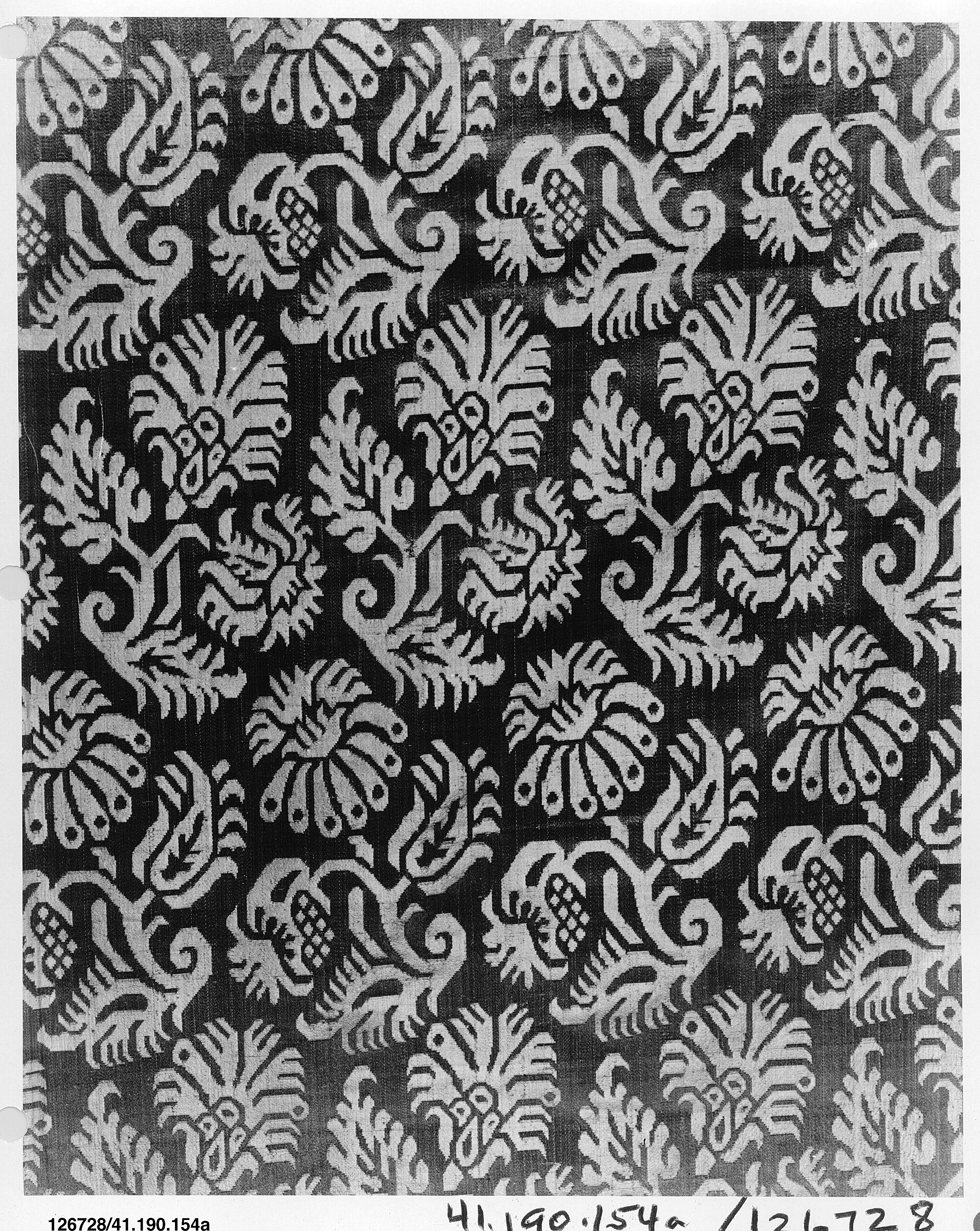 Pomegranate Floral Pattern Woven Textile
