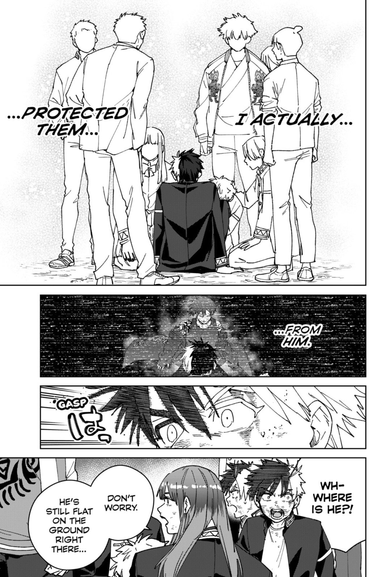 Black and White Tense Manga Page