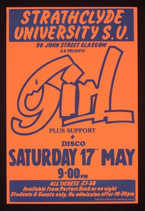 Strathclyde University Gil Gig Poster