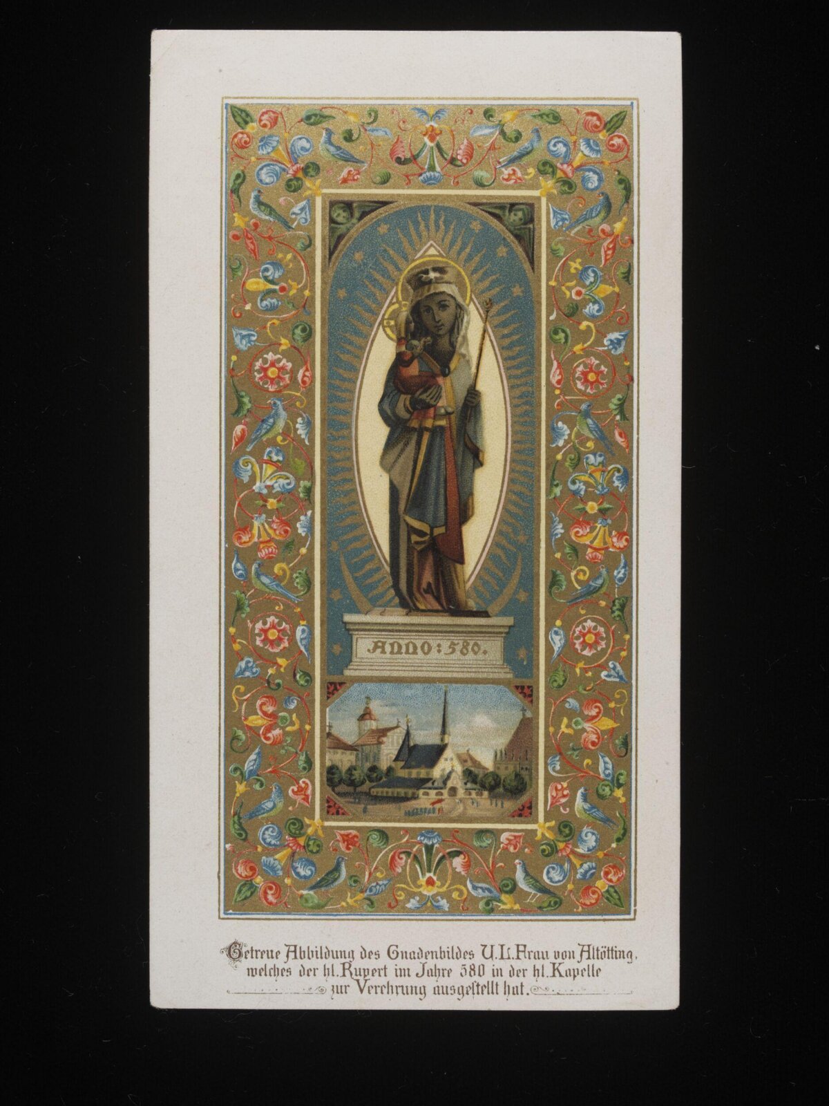 Vintage Holy Card of Our Lady of Altötting