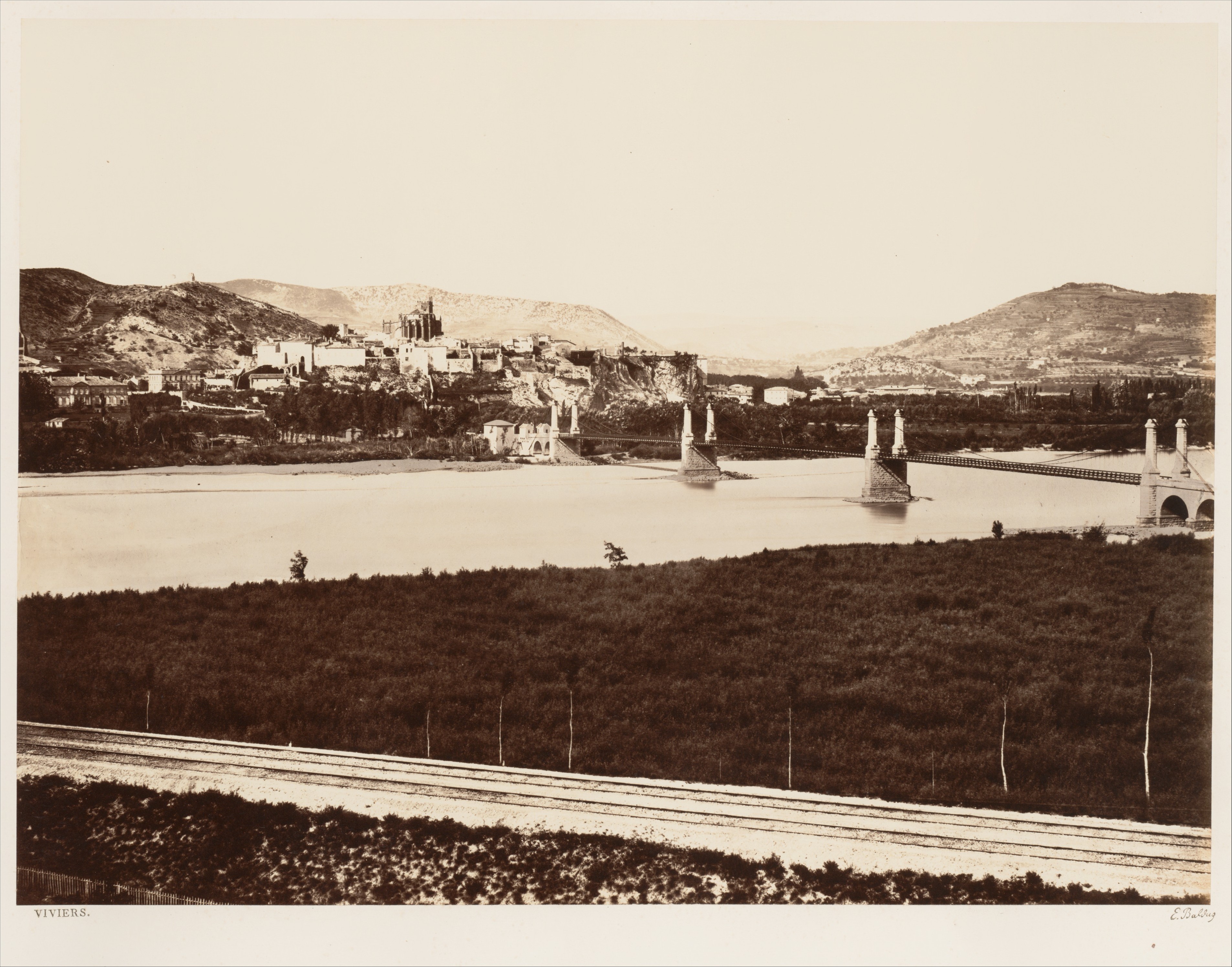 Viviers Riverside Town Landscape