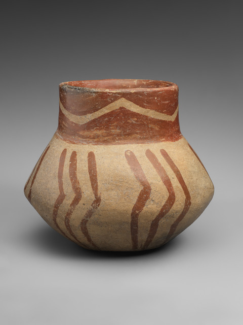 Ancient Painted Pottery Jar