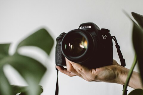 Handheld Canon EOS 6D Camera
