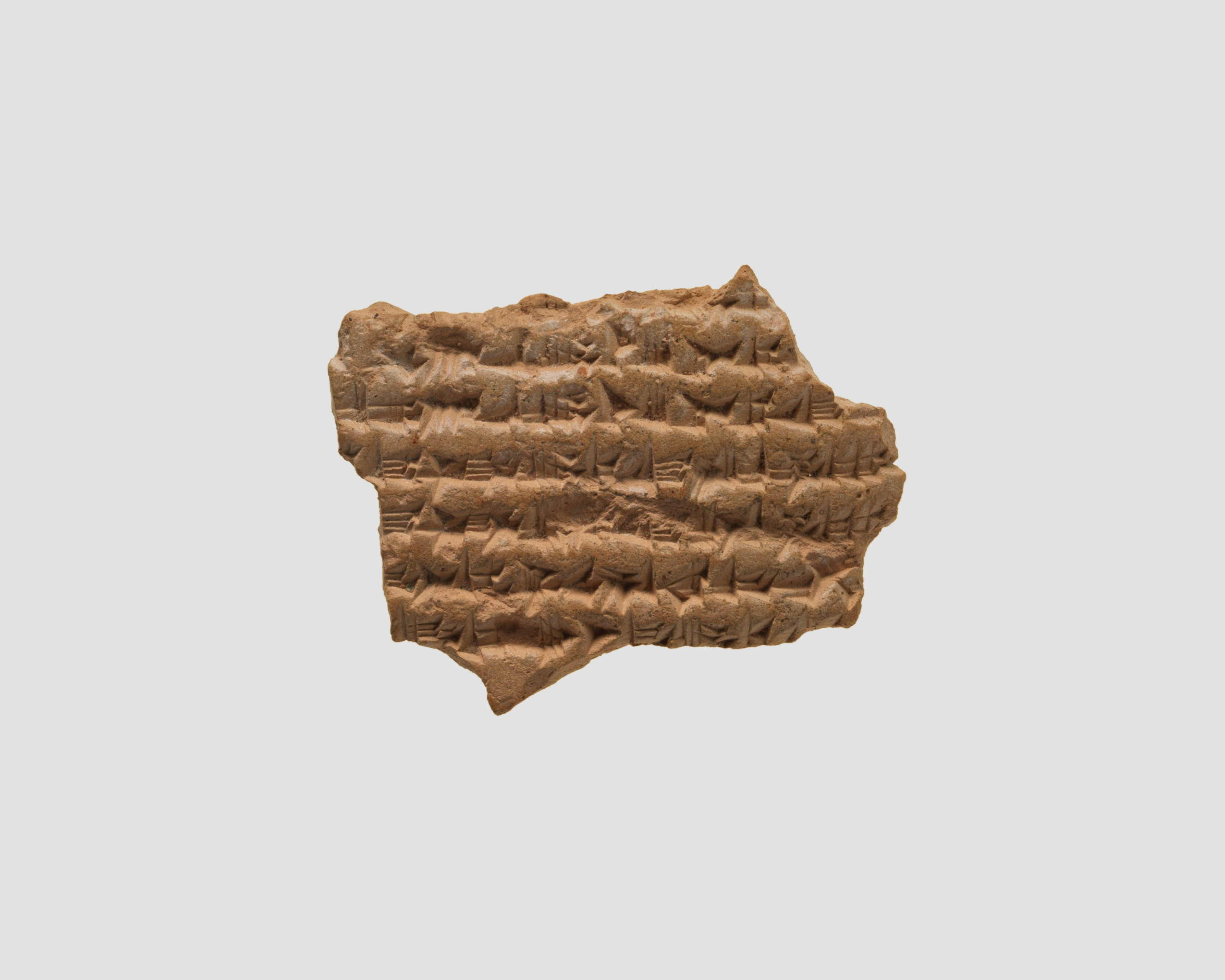 Ancient Cuneiform Clay Tablet Fragment