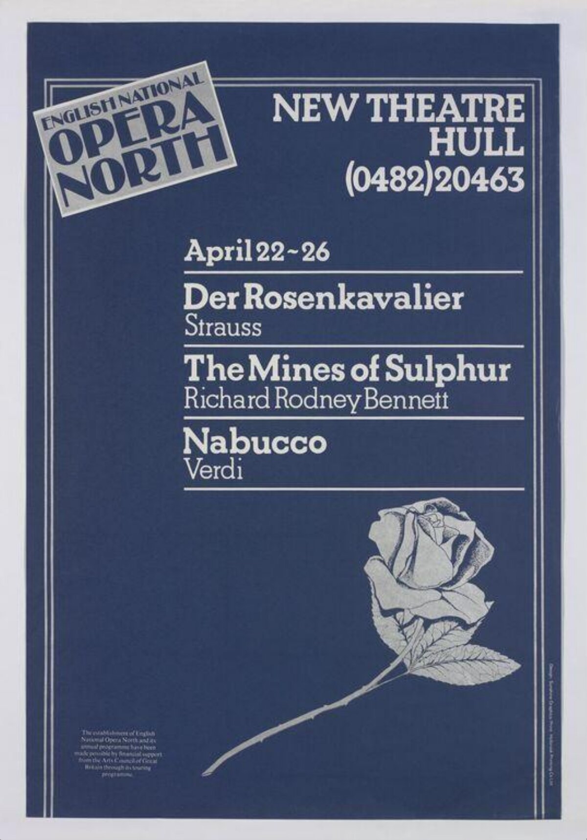 English National Opera North Performance Poster