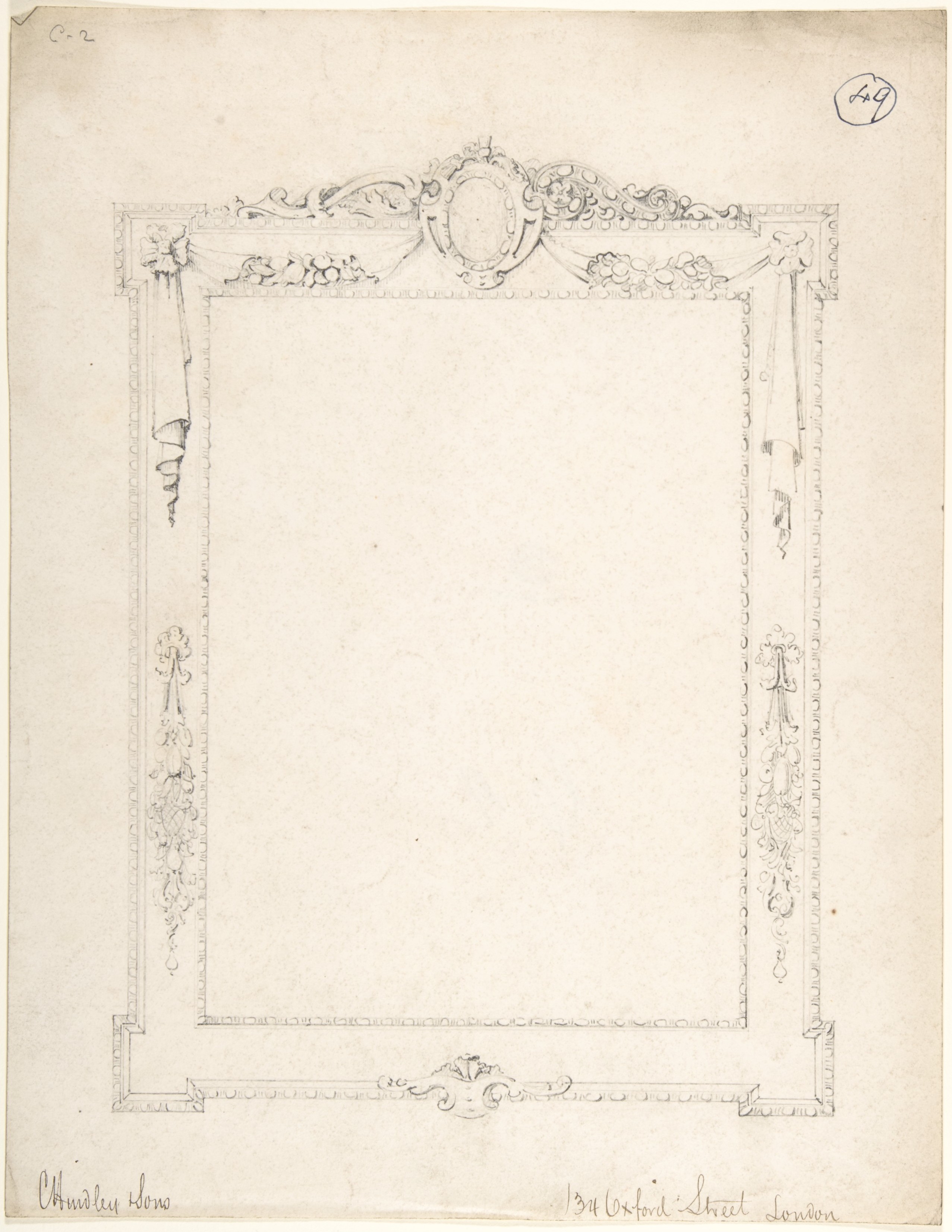 Ornate Decorative Frame Pencil Sketch