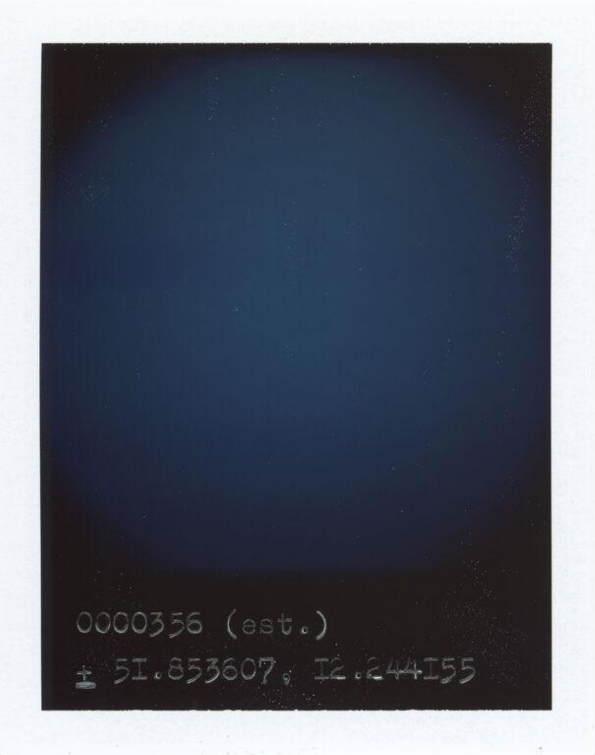 Dark Polaroid With Coordinate Text