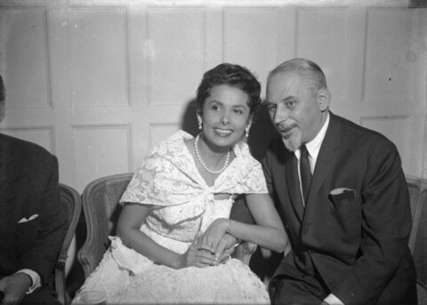 Vintage Formal Portrait of Two People