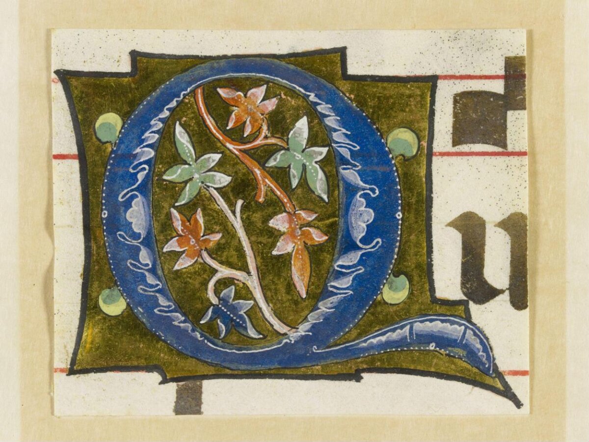 Illuminated Manuscript Initial Q