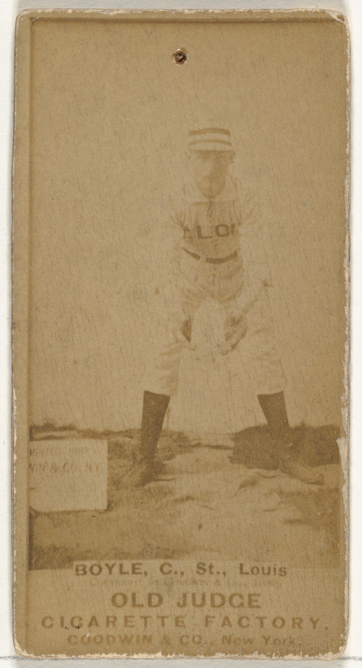 Vintage Old Judge Baseball Cigarette Card
