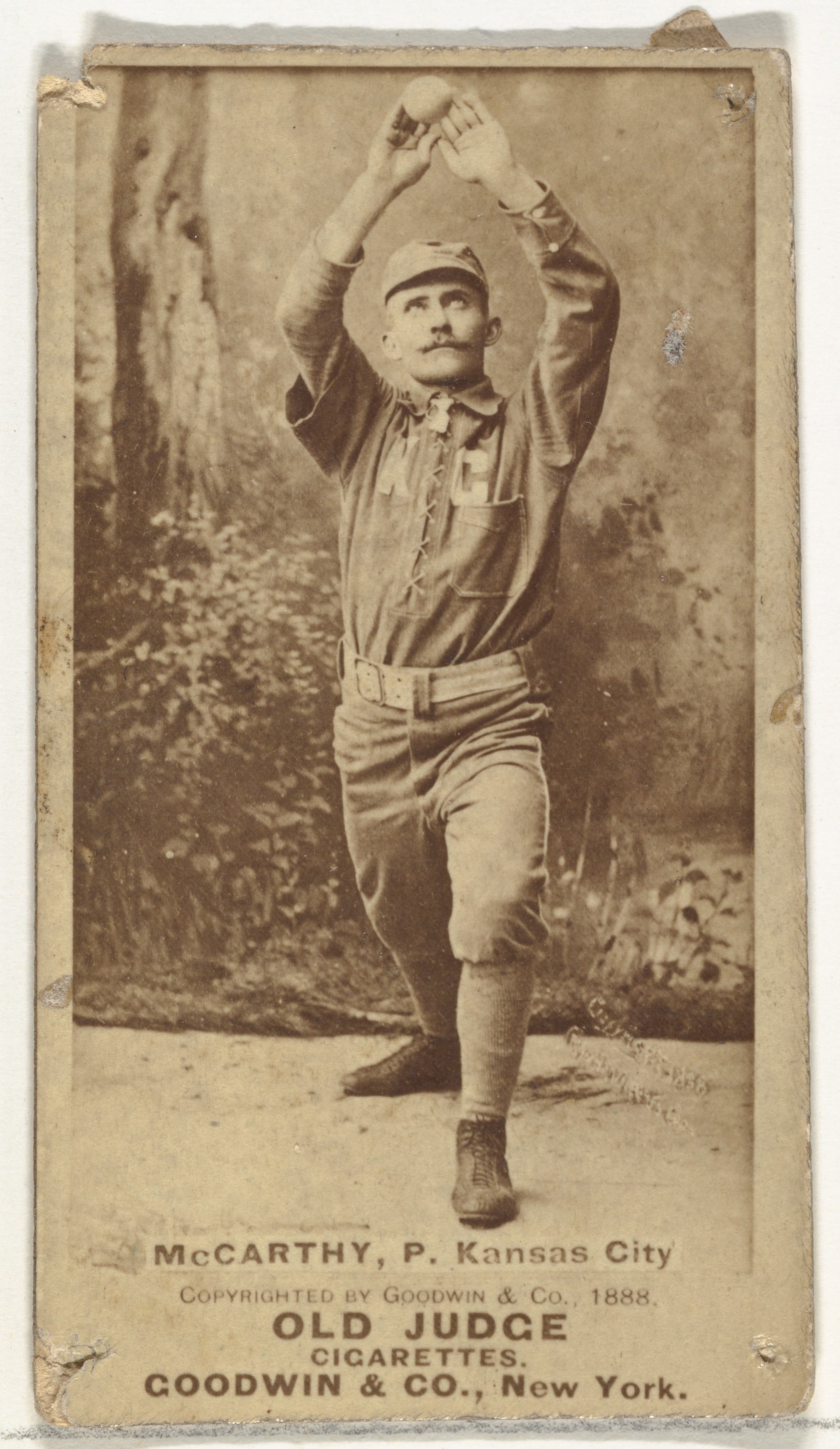 1888 McCarthy Kansas City Pitcher Card