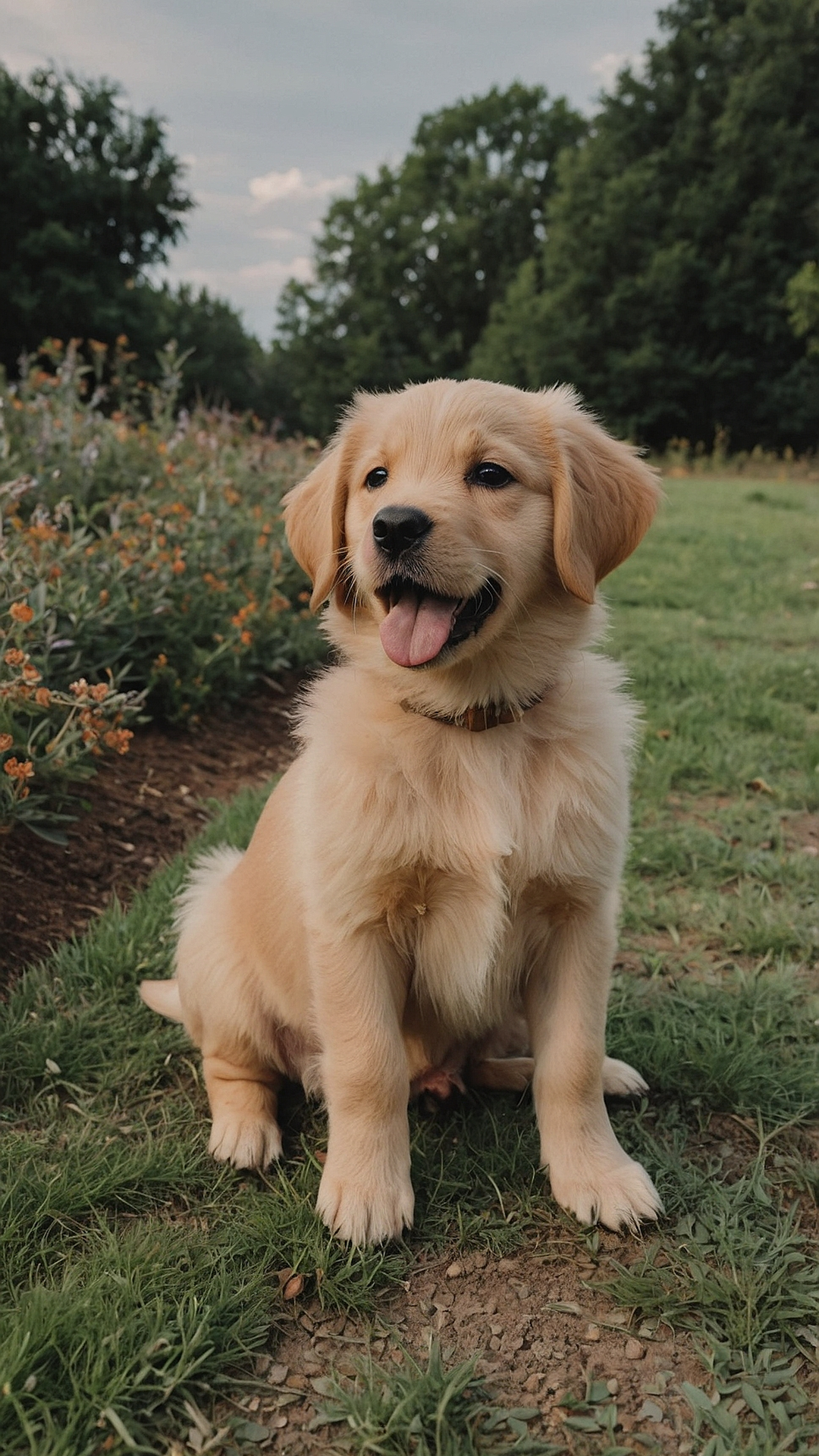 Golden Retriever Puppy Outdoors
