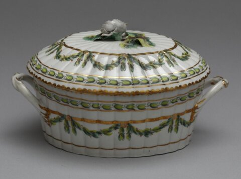 Painted Porcelain Lidded Tureen