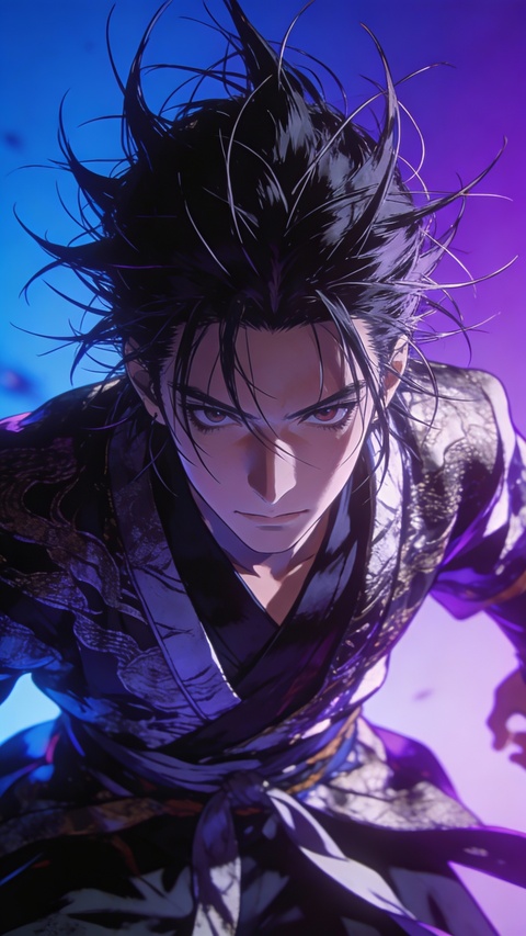 Intense Anime Male Warrior