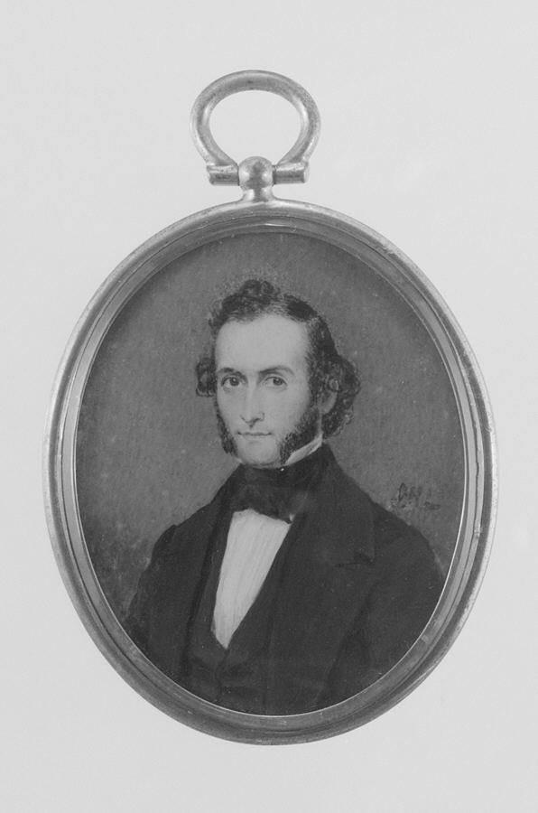 Miniature Portrait of 19th Century Man
