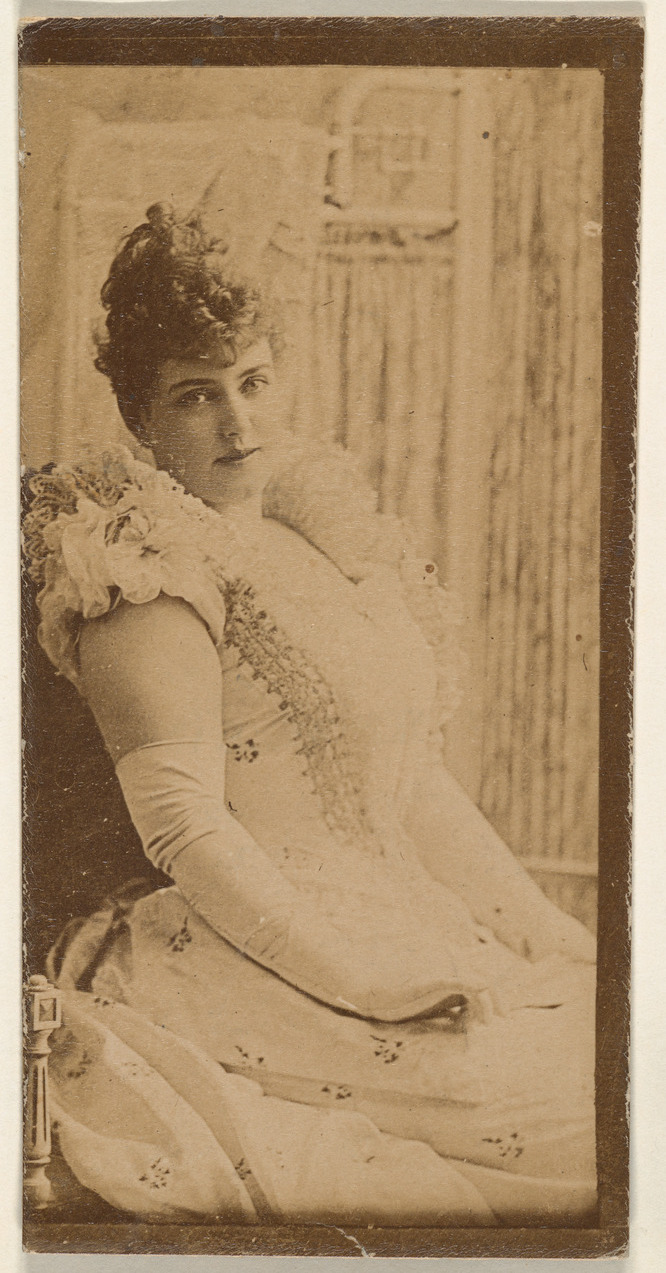 Vintage Sepia Portrait of Victorian Woman