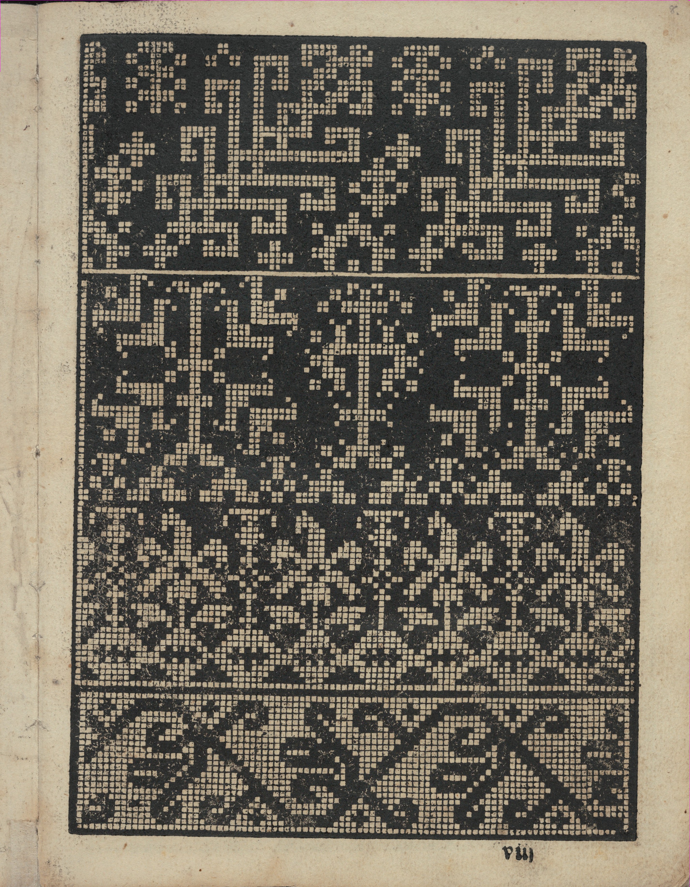 Antique Printed Cross-Stitch Pattern
