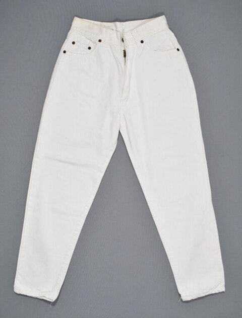 White High-waisted Jeans