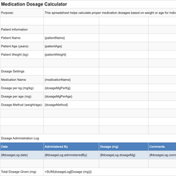 Medication Dosage Calculator