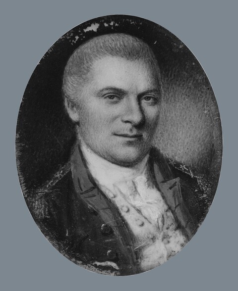 Oval Portrait of 18th Century Gentleman