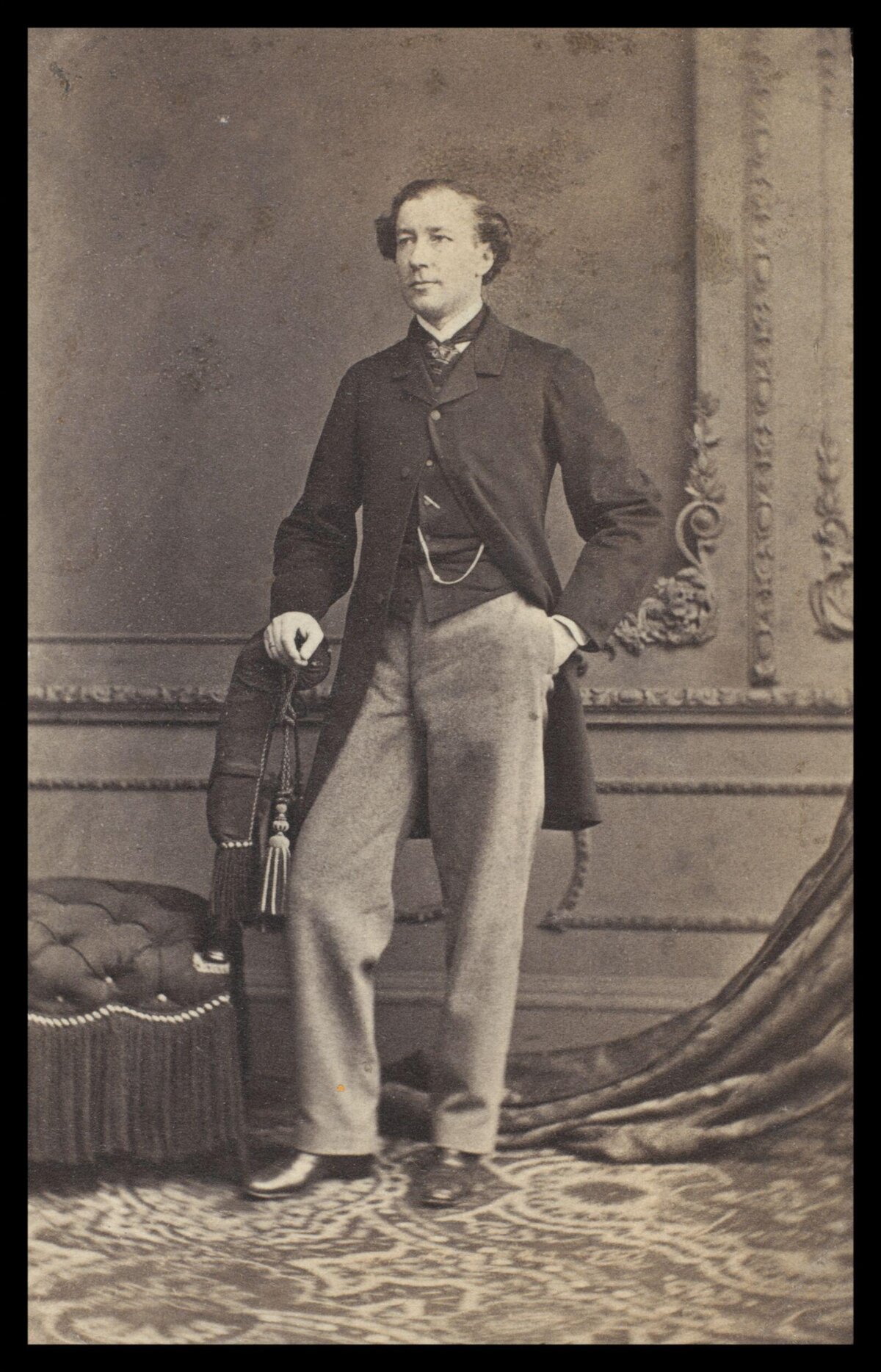 Victorian Standing Man Studio Portrait