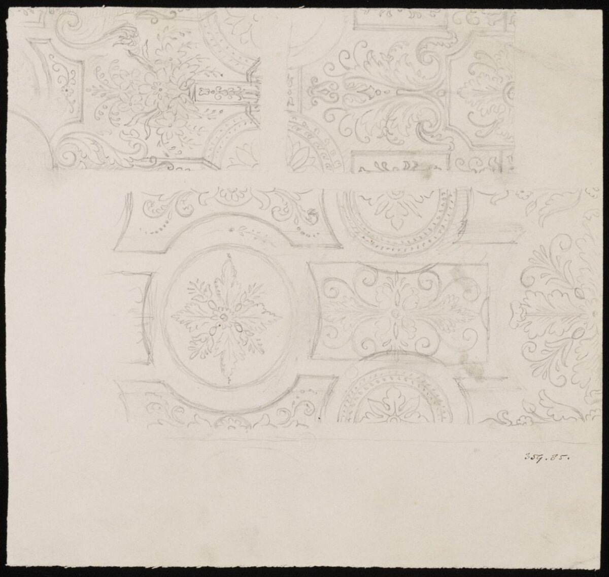 Pencil Sketch of Ornamental Patterns