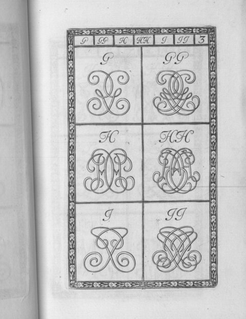 Antique Interlocking Monogram Design Page