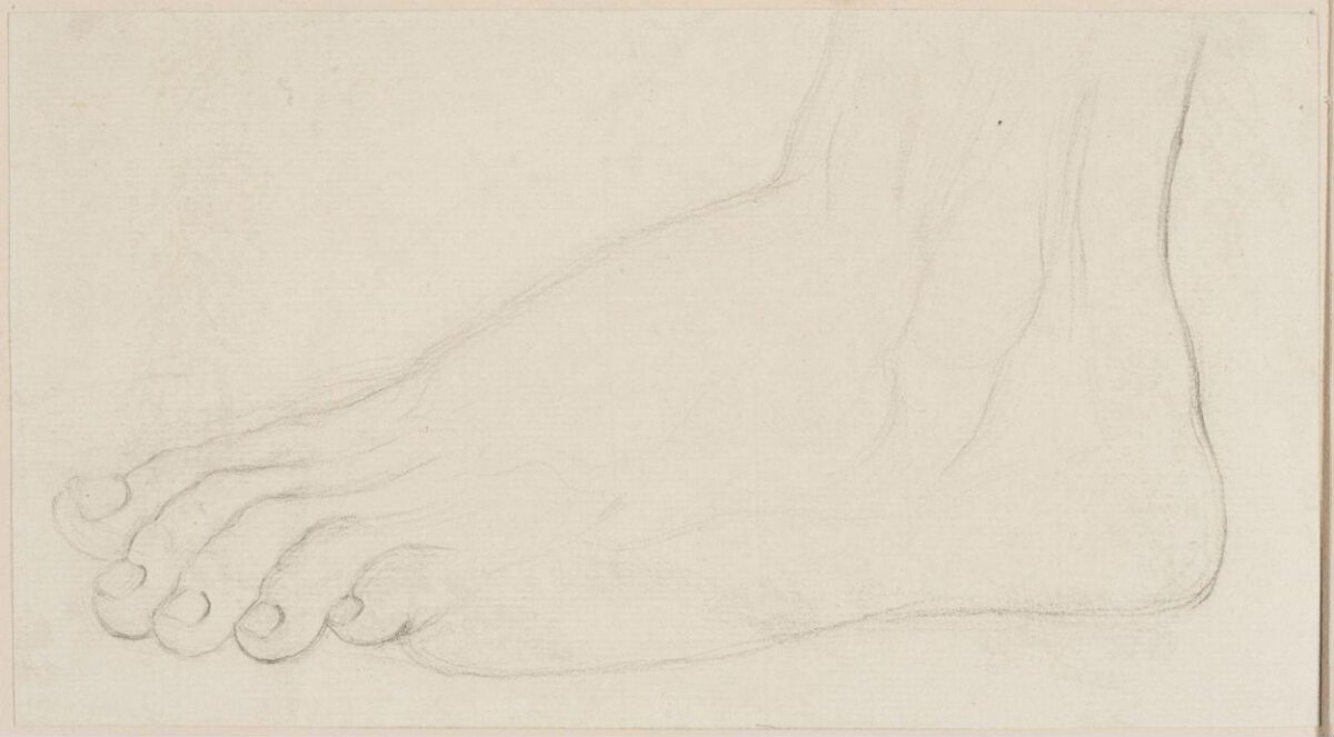 Pencil Sketch of a Foot