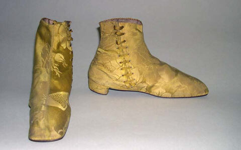 Pair of Yellow Vintage Ankle Boots