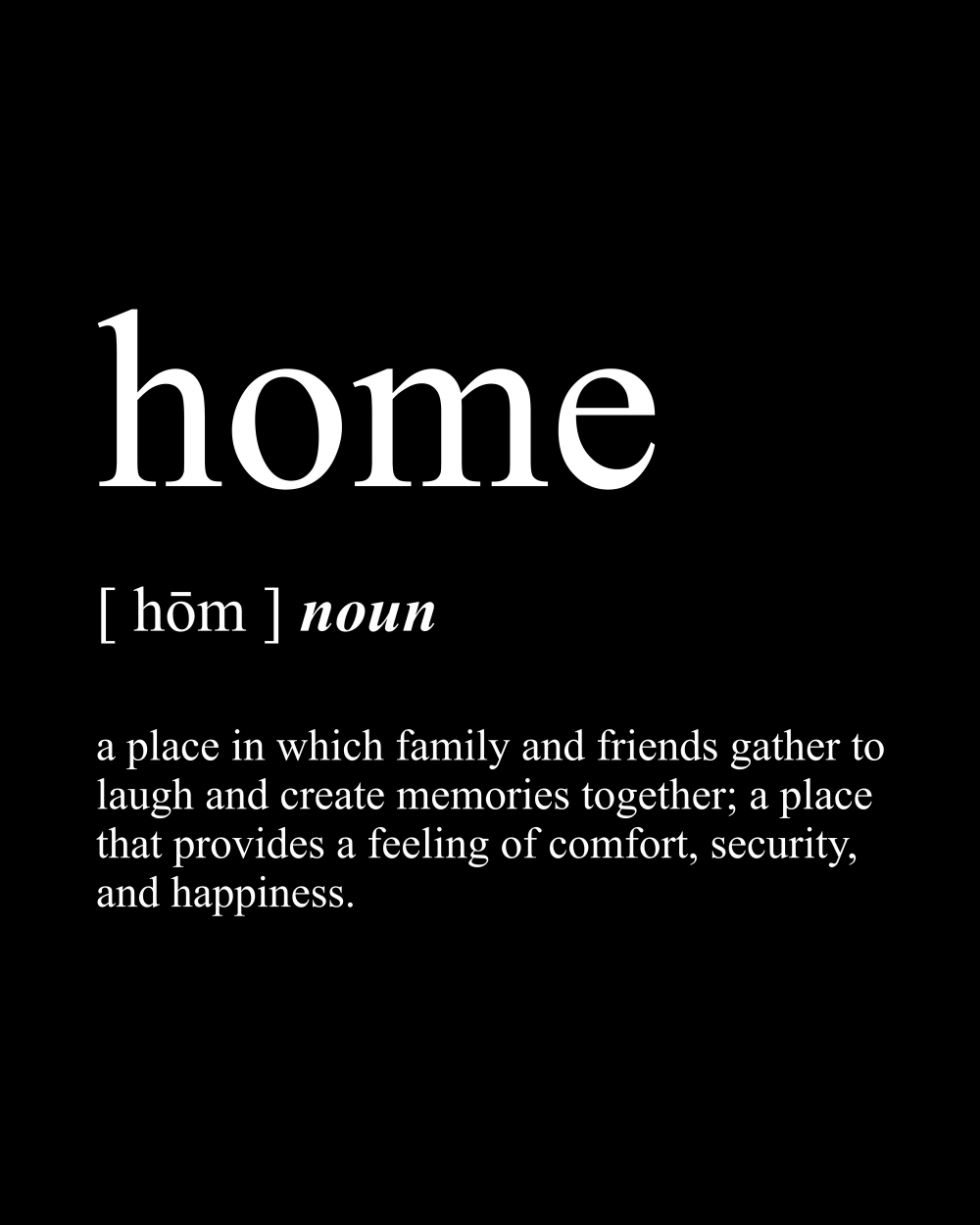 Dictionary Definition of Home