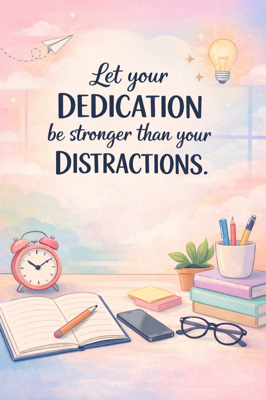 Study Motivation Dedication Quote Art