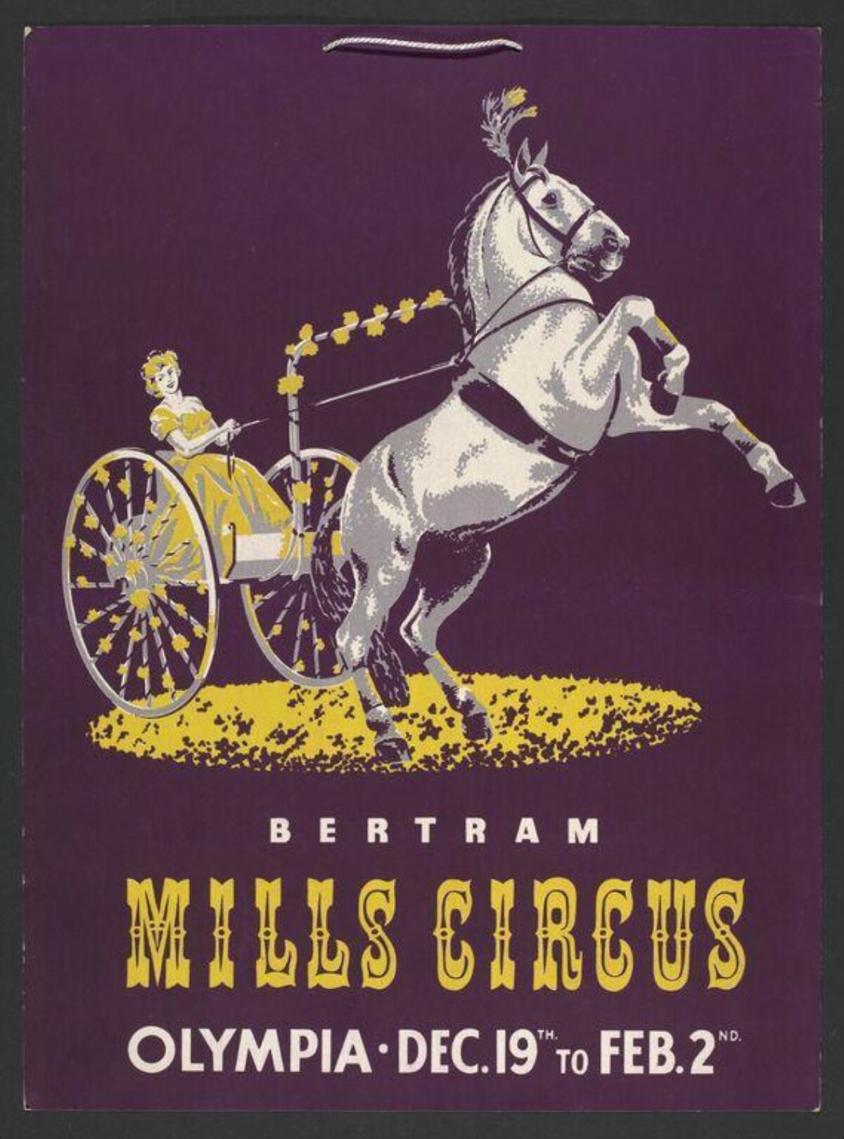 Bertram Mills Circus Vintage Poster