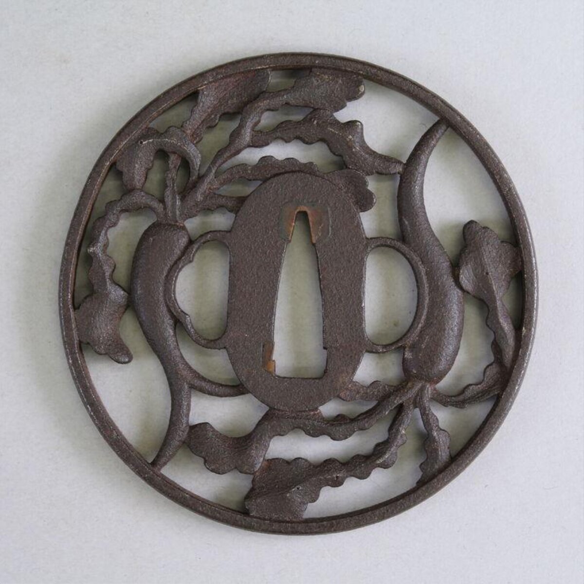 Iron Openwork Sword Guard Tsuba