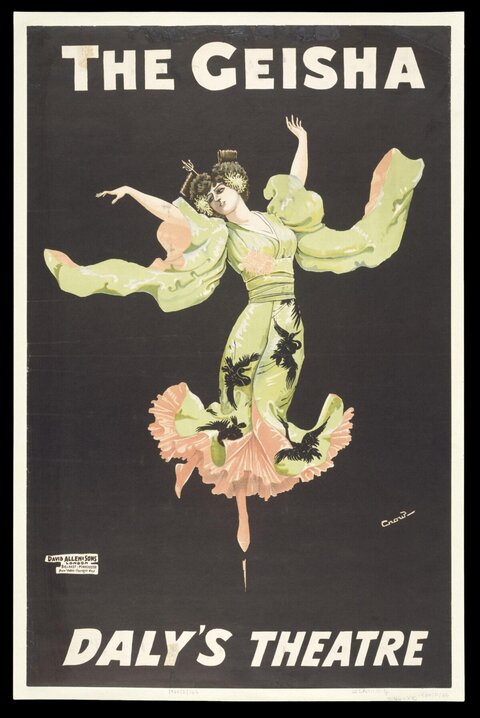 The Geisha Daly's Theatre Vintage Poster
