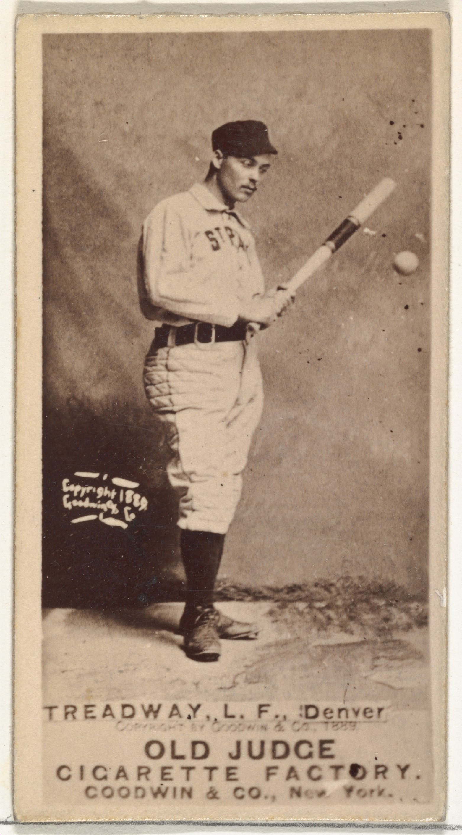 1889 Old Judge Treadway Baseball Card