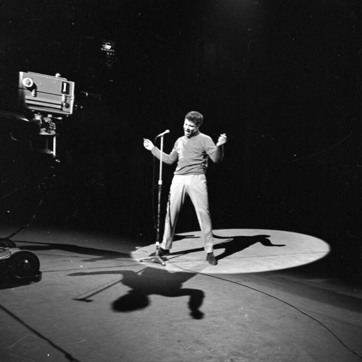 Male Singer Performing on Stage