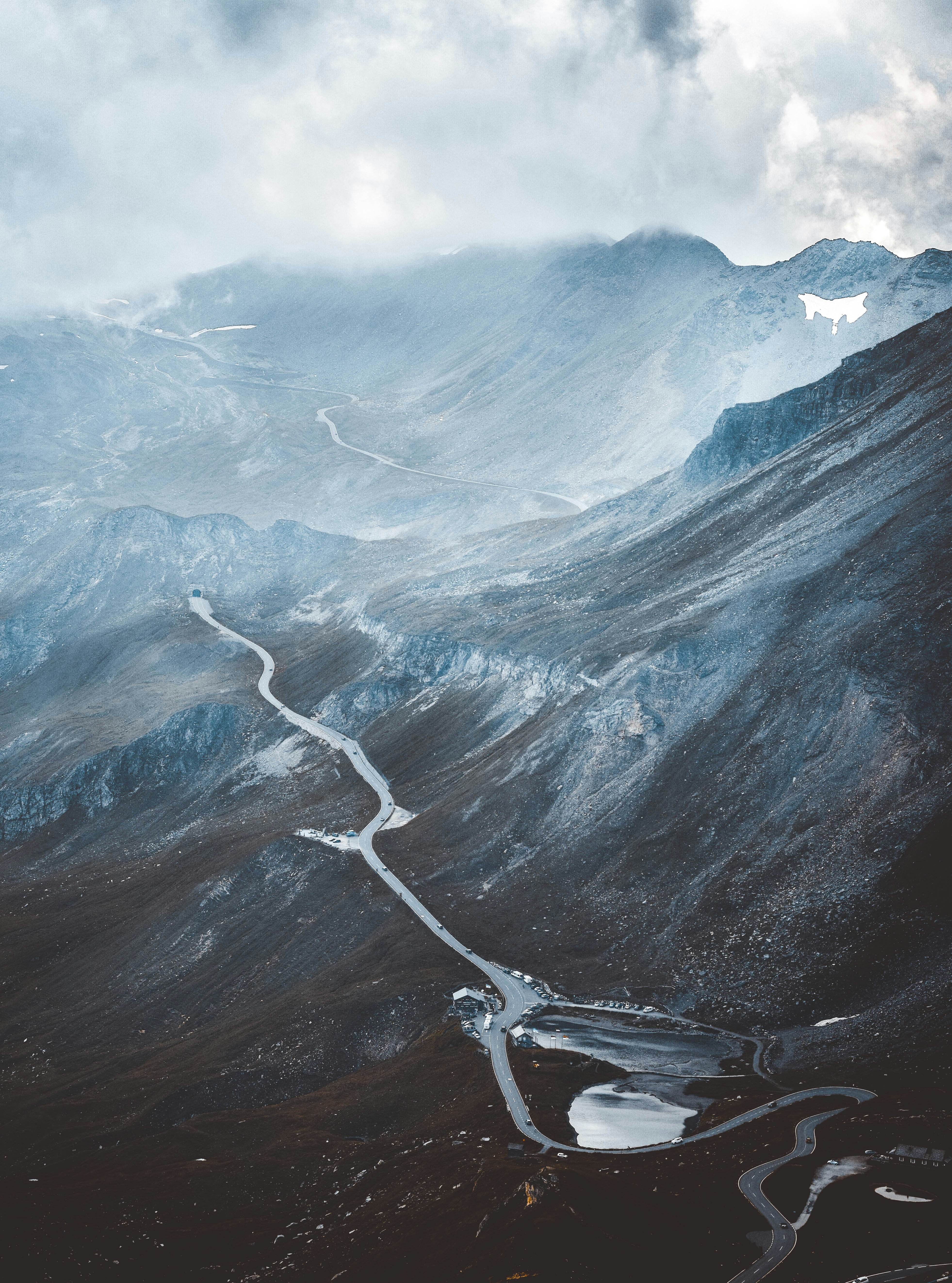 Winding Road on Misty Mountains