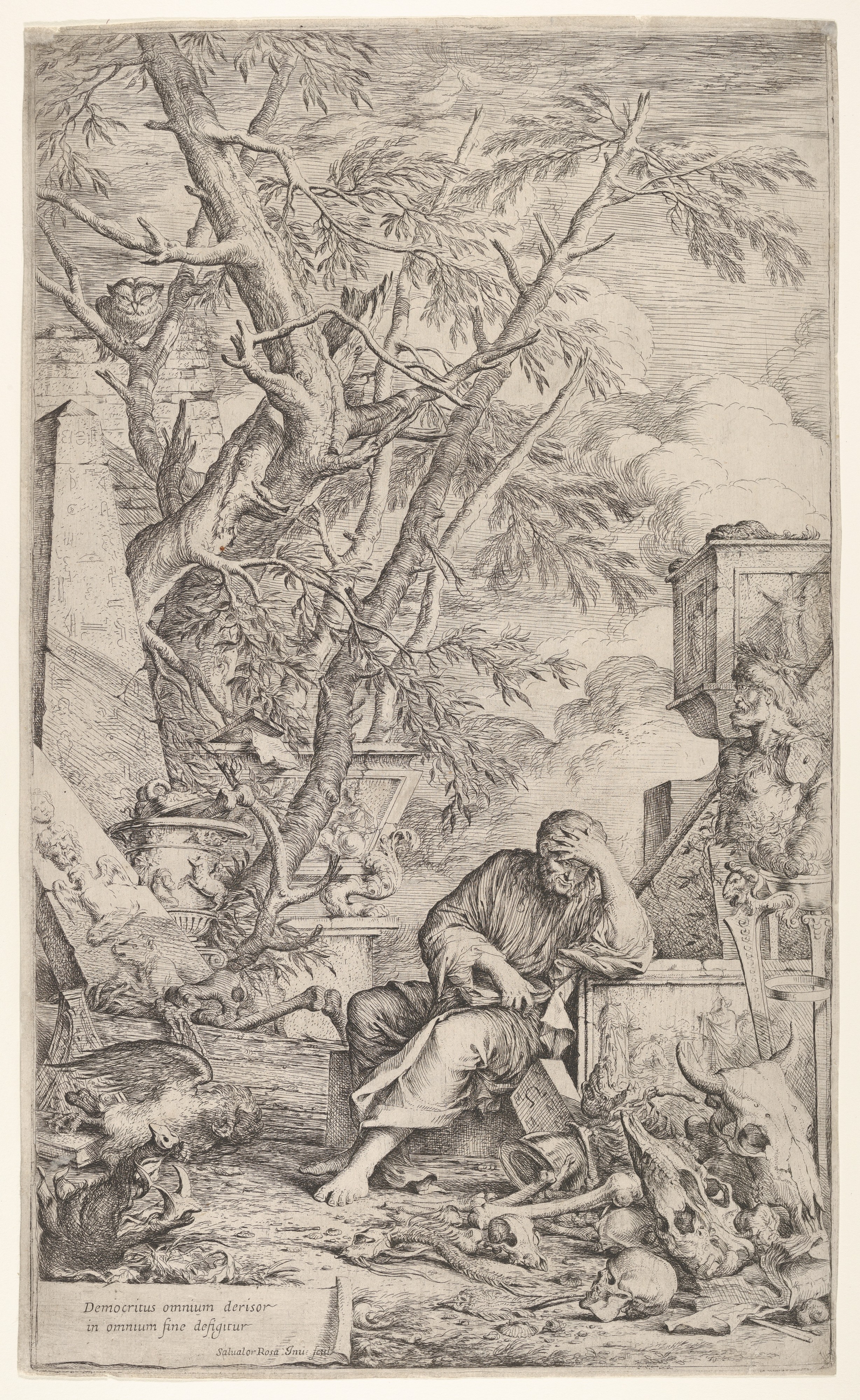 Democritus Among Ancient Ruins