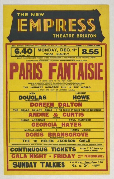 Vintage Paris Fantaisie Theatre Poster
