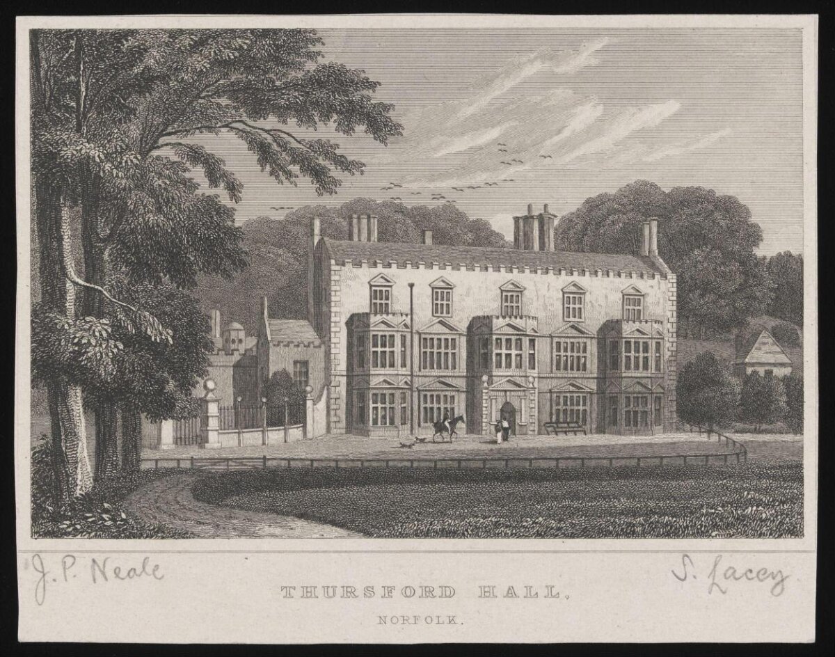 Thursford Hall Norfolk Engraving