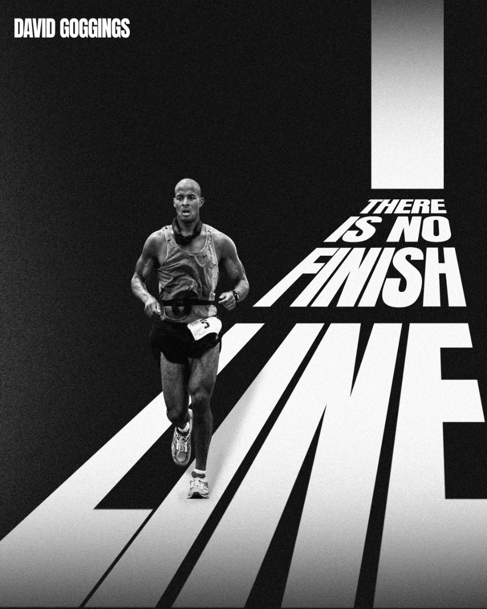 David Goggins There Is No Finish Line Poster