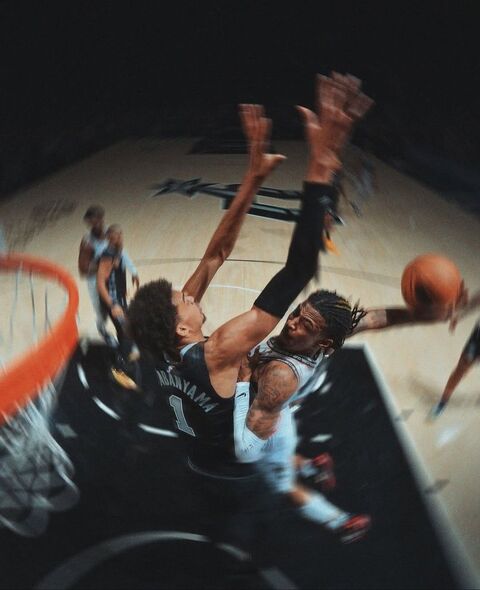Wembanyama Blocks Ja Morant's Dunk